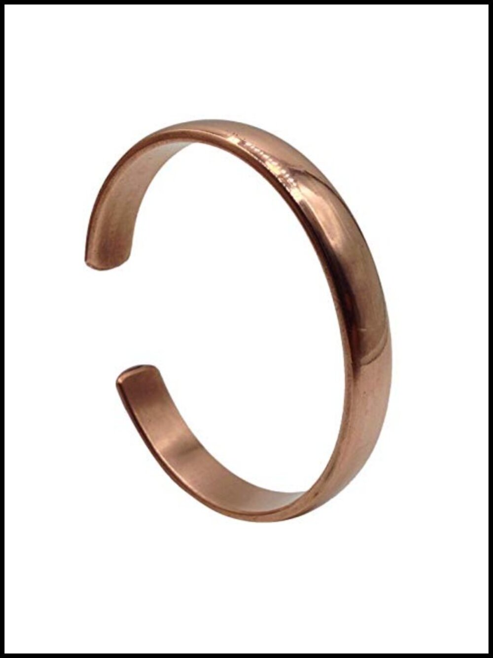Hand Forged 100% Solid Copper Cuff Bracelet - Magnetic Field Therapy